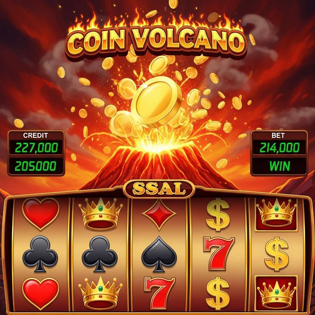 Coin Volcano Eleganccy gracze pokera z krupierem przy stole w kasynie